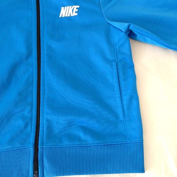 Nike boys navy / blue & whites full zip lightweight matching jacket & pant set - Picture 3 of 14
